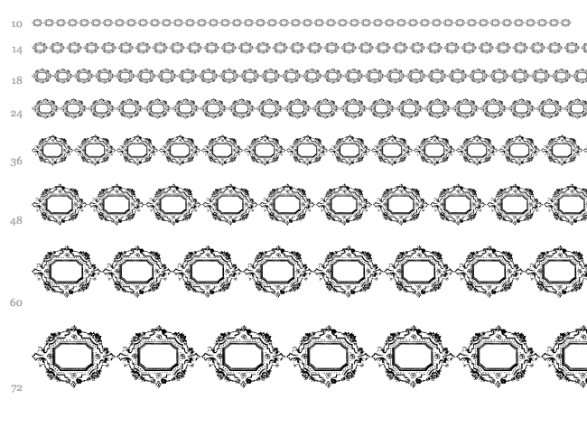 Vintage Frames 18 font waterfall